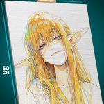 Картина на стену Фрирен Аниме Зерие Зери эльфийка 40x50