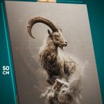 Картина на стену Абстракция знак зодиака козерог астрология 40x50