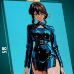 Картина на стену Honkai: Star Rai Игра девушка ретро 40x50