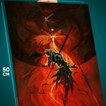 Картина на стену Dark Souls рыцарь падший 40x50