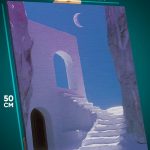 Картина на стену Темная фэнтези пейзаж архитектура 40x50