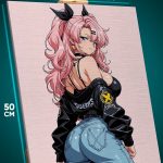 Картина на стену Zenless Zone Zero Игра девушка ретро 40x50