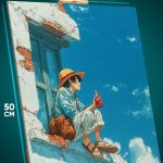 Картина на стену Ван-Пис Аниме Монки Д. Луффи 40x50