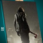 Картина на стену Resident Evil Игра Леон Кеннеди 40x50