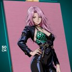 Картина на стену Honkai: Star Rai Игра девушка ретро 40x50