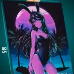 Картина на стену Этот глупый свин Аниме Маи Сакурадзима 40x50