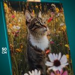 Картина на стену Котики в поле 40x50