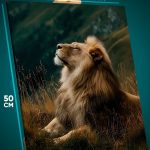 Картина на стену Животные лев царь зверей 40x50