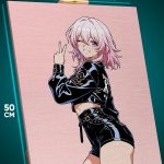 Картина на стену Honkai: Star Rai Игра девушка ретро 40x50