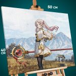Картина на стену Фрирен Аниме эльфийка 40x50
