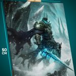 Картина на стену World of Warcraft Игра Король Лич Артас 40x50