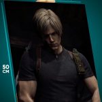 Картина на стену Resident Evil Игра Леон Кеннеди 40x50