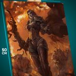 Картина на стену World of Warcraft Игра Сильвана эльфийка 40x50