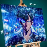 Картина на стену Поднятие уровня в одиночку Аниме 40x50