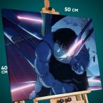Картина на стену Магическая битва Аниме Тоджи Фушигуро 40x50