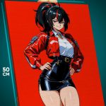Картина на стену Zenless Zone Zero Игра девушка ретро 40x50