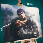 Картина на стену Берсерк Аниме Гатс 40x50