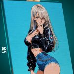 Картина на стену Honkai: Star Rai Игра девушка ретро 40x50