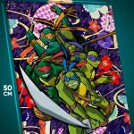 Картина на стену Мультфильмы Черепашки-ниндзя 40x50