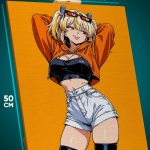 Картина на стену Zenless Zone Zero Игра девушка ретро 40x50