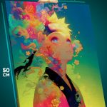 Картина на стену Наруто Аниме Наруто Узумаки абстракция 40x50