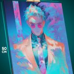Картина на стену Магическая битва Аниме Нанами абстрация 40x50