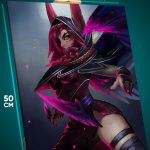 Картина на стену League Of Legends Игра KDA Шая 40x50