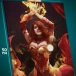 Картина на стену Dota 2 Игра Лина 40x50