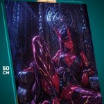 Картина на стену Девушка Арт демон суккуб 40x50