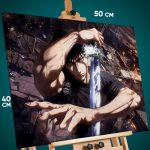 Картина на стену Магическая битва Аниме Тоджи Фушигуро 40x50