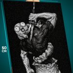 Картина на стену Магическая битва Аниме Тоджи Фушигуро 40x50