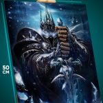 Картина на стену World of Warcraft Игра Король Лич Артас 40x50