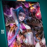 Картина на стену Аркейн Игра Джинкс 40x50