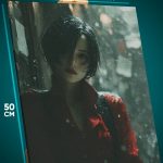 Картина на стену Resident Evil Игра Ада Вонг 40x50