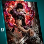 Картина на стену Магическая битва Аниме Тоджи Фушигуро 40x50