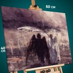 Картина на стену Религия ангел света и тьмы 40x50