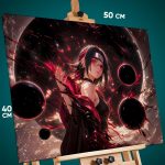 Картина на стену Наруто Аниме Сарада Учиха 40x50