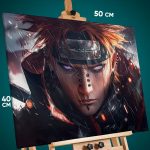Картина на стену Наруто Аниме Пейн Нагато Акацуки 40x50