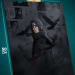 Картина на стену Наруто Аниме Итачи Учиха Акацуки 40x50