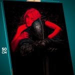 Картина на стену Темная фэнтези девушка и рыцарь 40x50