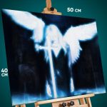 Картина на стену Религия падший ангел готическая 40x50