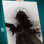 Картина на стену Религия Аниме-арт падший ангел 40x50
