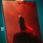 Картина на стену Самурай Япония джедай 40x50