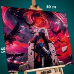 Картина на стену Наруто Аниме Итачи Учиха Акацуки 40x50