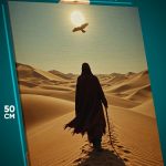 Картина на стену Религия путник пустыня 40x50