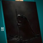 Картина на стену Темная фэнтези рыцарь в доспехах 40x50