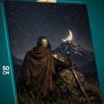 Картина на стену Темная фэнтези рыцарь отдыхает 40x50