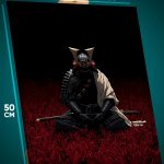 Картина на стену Самурай Япония ронин в доспехах 40x50
