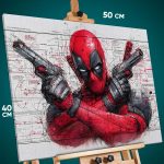 Картина на стену Marvel Дэдпул 40x50