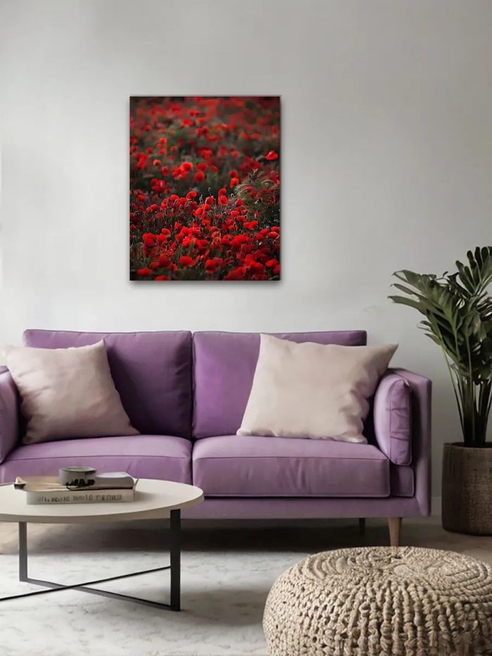 Картина на стену Цветы поле красные маки 40x50 — изображение 2